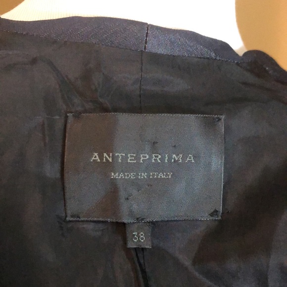ANTEPRIMA Milano Size 38 LongLine Hidden-Button Classic Blazer Career $380 NEW - Picture 10 of 16